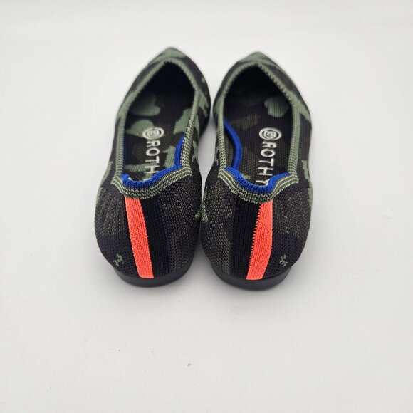 Rothys The Point Olive Camo Slip On Flats Womens Size 5.5 NEW - Picture 4 of 7